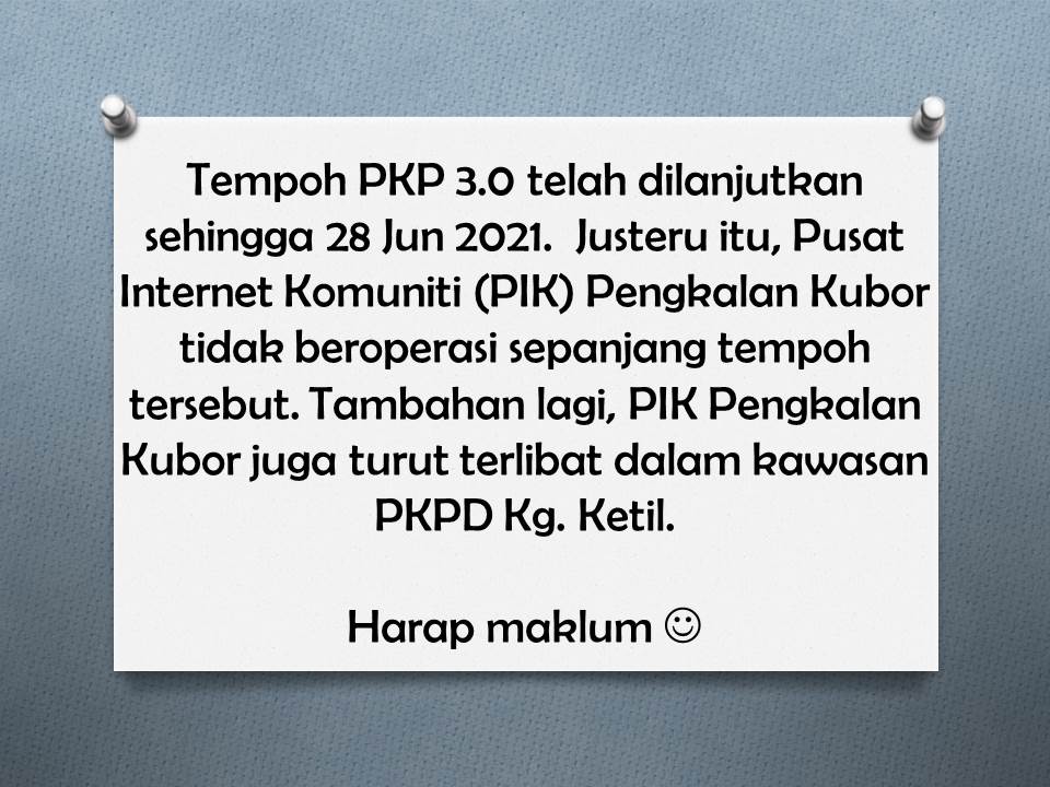 Tempoh PKP 3